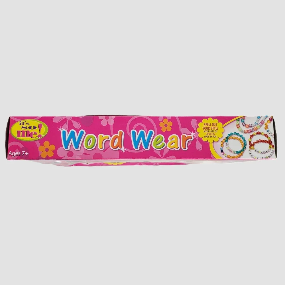 It's So Me! Word Wear Jewelry Kit Over 1100 Beads Y2K‎ DIY Craft Set 2004 New